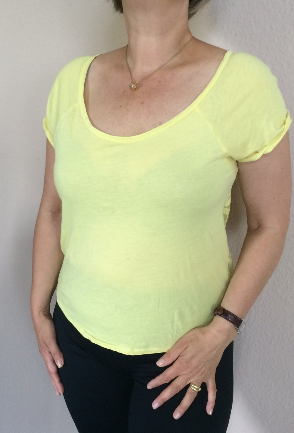 2 Sommer Tops Gr.M in pastell gelb von Zara + Amisu luftig leicht