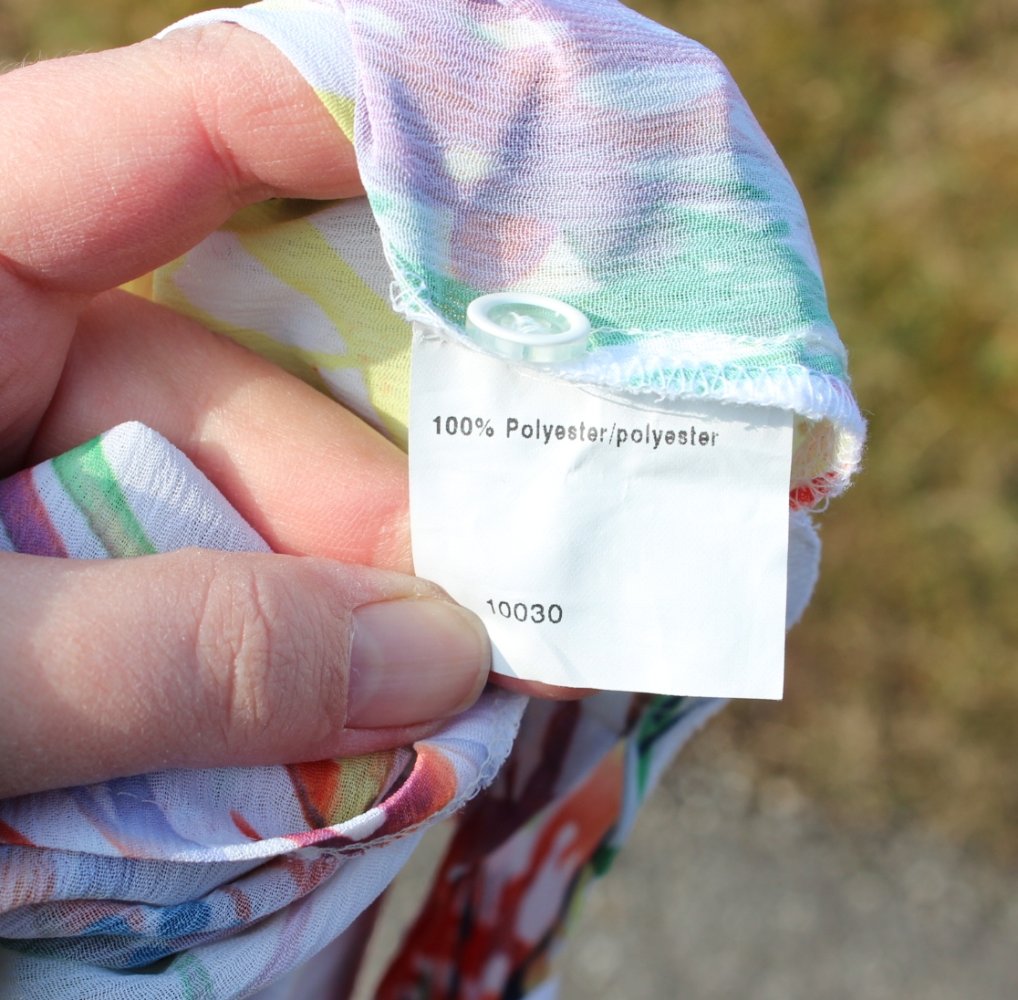 weiße True Vintage Bluse mit buntem Streifenmuster, ca. Größe 42-44, Sommerbluse