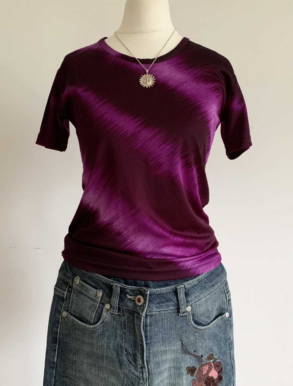 lila violett pinkes y2k vintage Retro Shirt