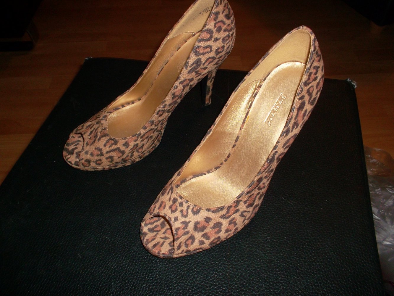 sexy high heels,neu,leomuster,grösse 38