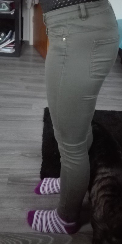 !Gekürzte! Khaki Jeans