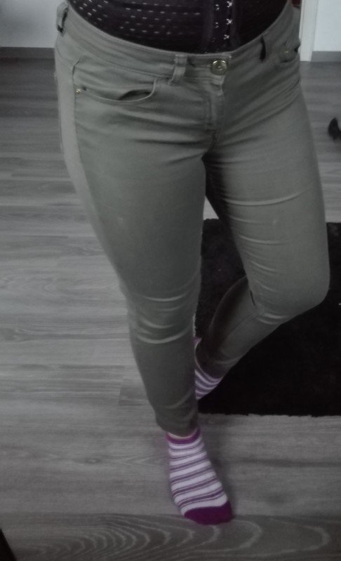 !Gekürzte! Khaki Jeans