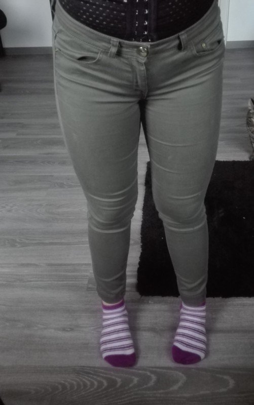 !Gekürzte! Khaki Jeans