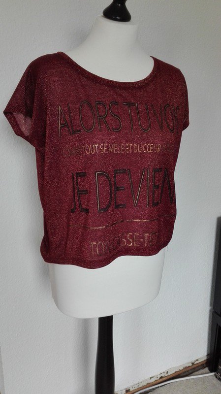 Bordeaux-Goldenes Shirt