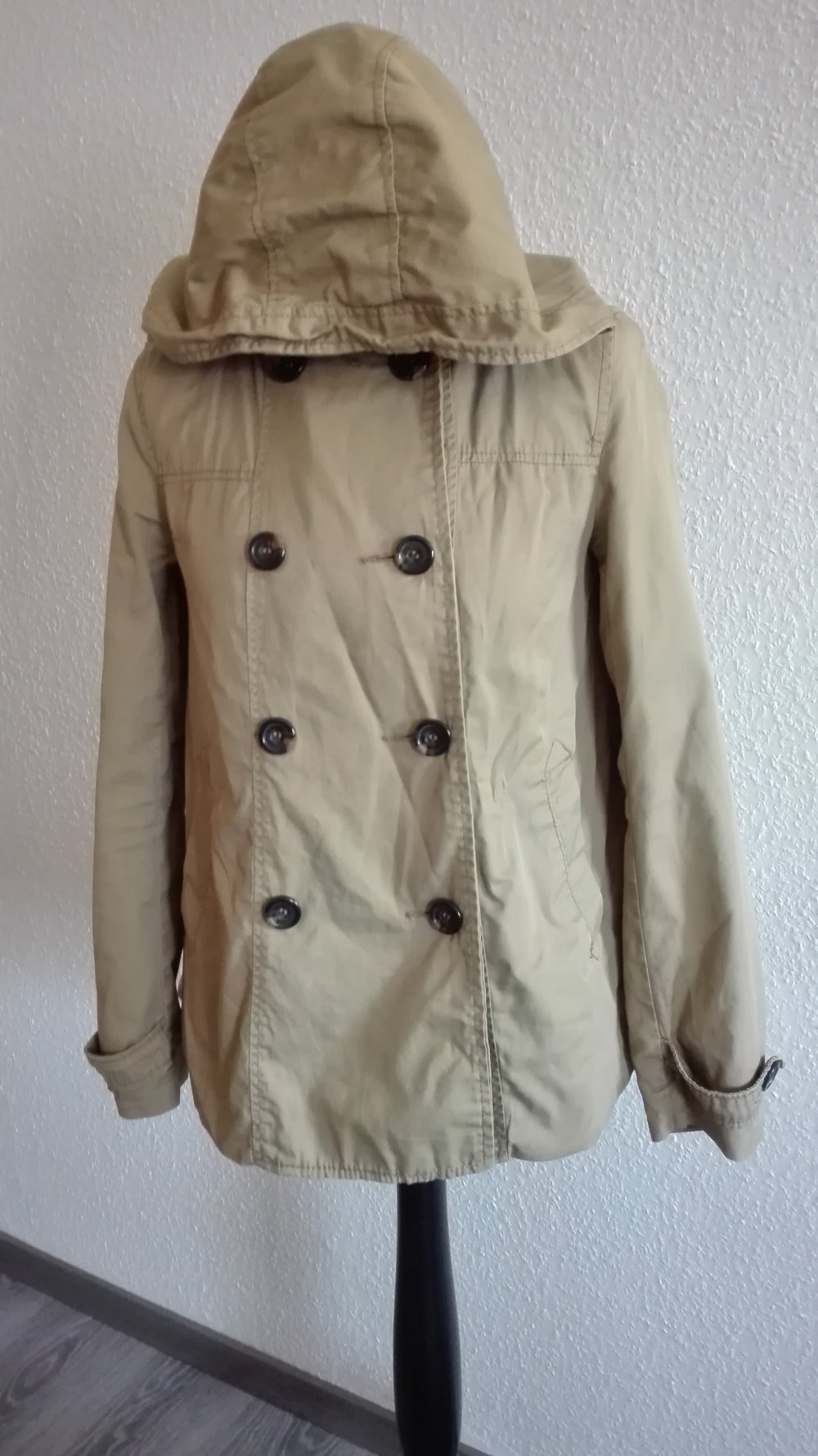 Beige Vintage Übergangsjacke