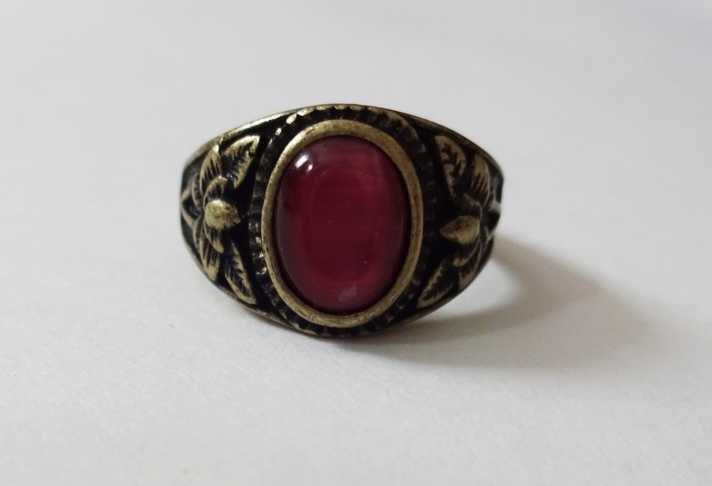 Ring Altgold Rosa Stein