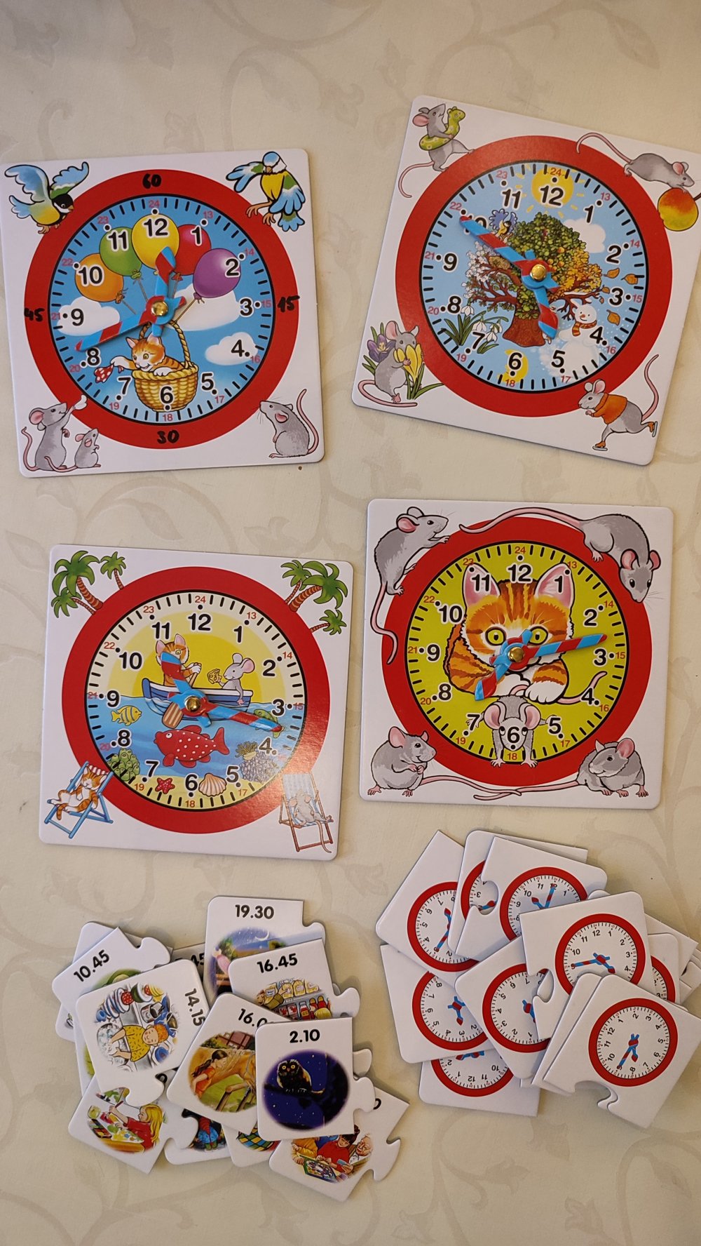 Spiel von Noris: Lern die Uhr