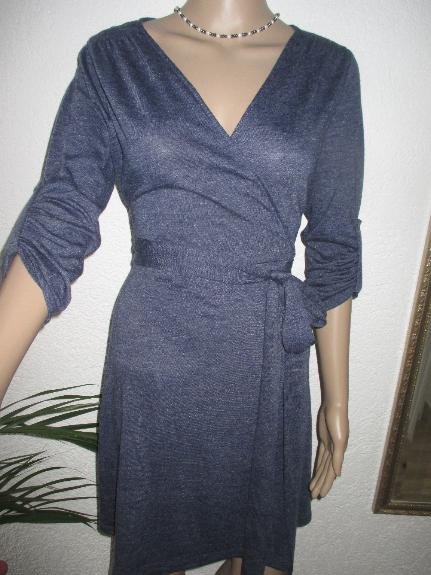  NEU * Edel * stylisch * Wickel Optik * wie zarte Wolle * Strech * Koffer * Kleid 