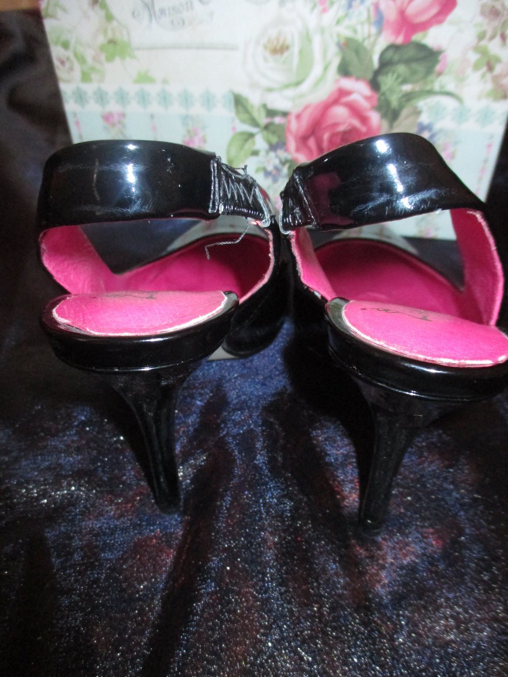 NEU * Echt * Lack- Leder * High Heels * Slingbacks * Sling- Pumps * Schuhe 