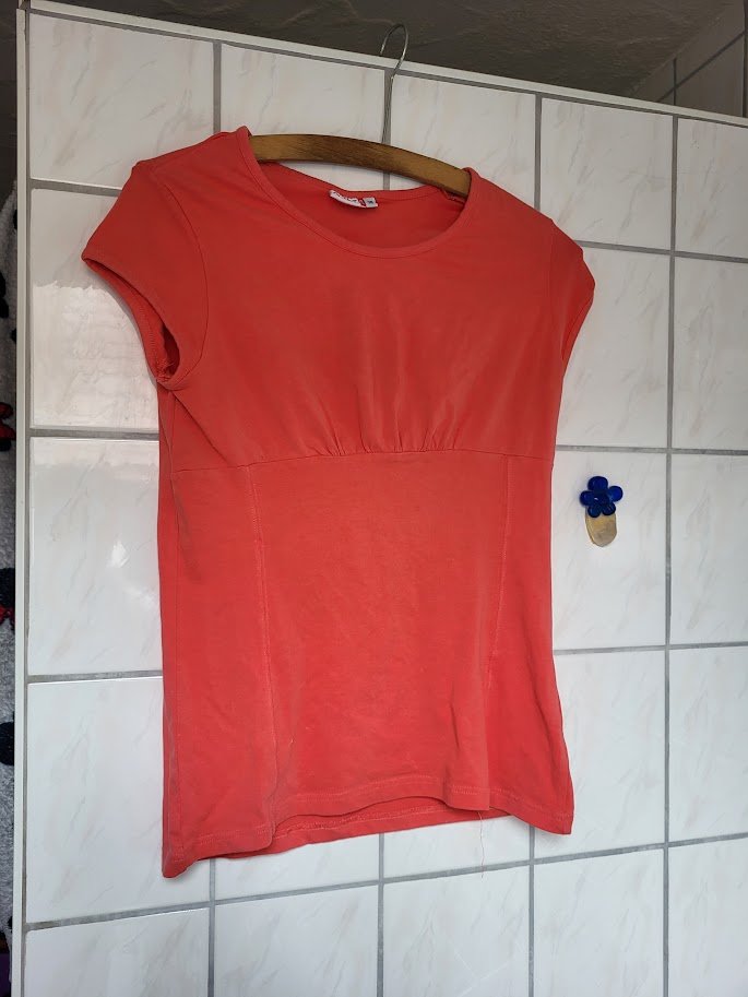 Outfit Shirt gr. 38 dunkleres Lachsrot 