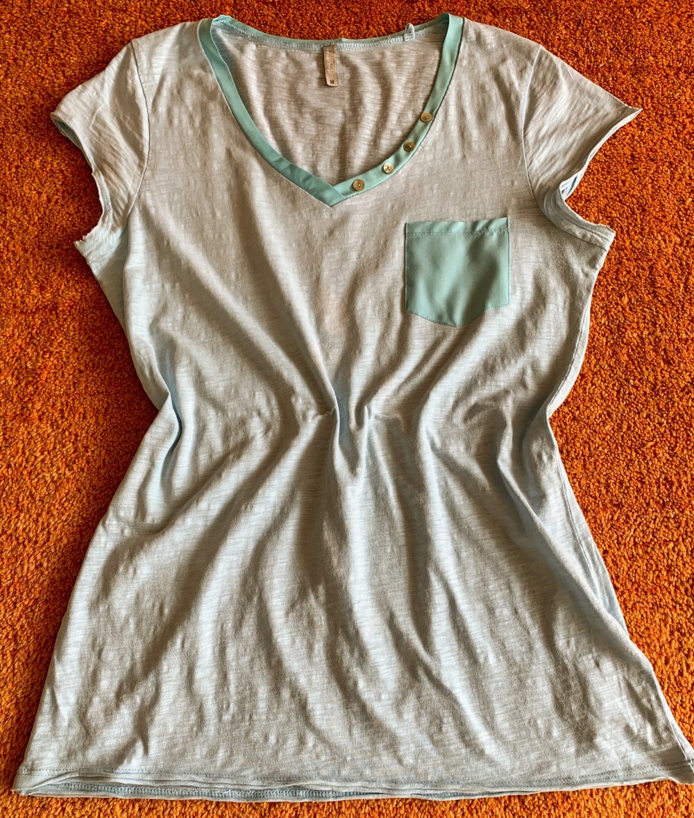 Damen Tunika Sommer Shirt Gr.S in Blau von Laura Torelli 