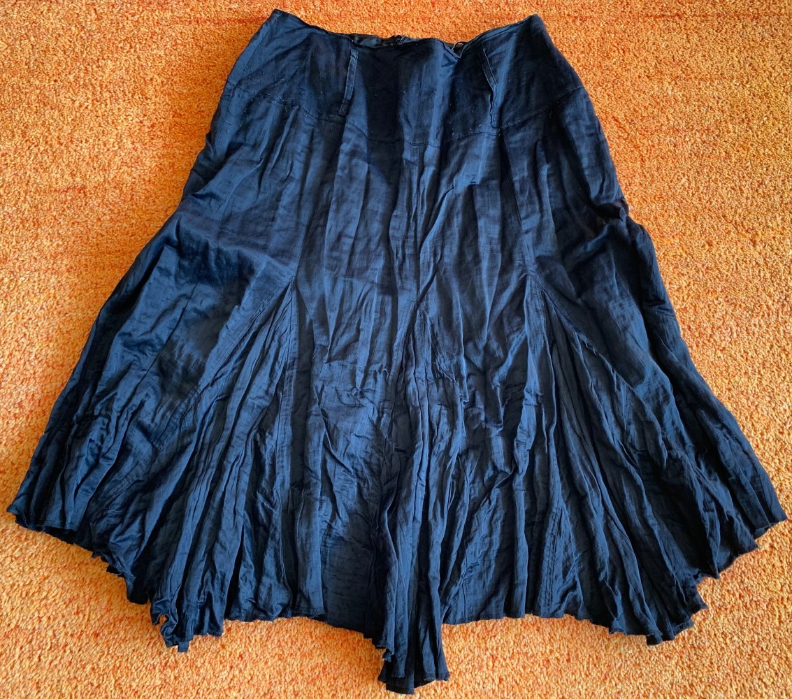 Damen Rock Crash Zipfel-Design Gr.38 in Schwarz von Aldo Martins 