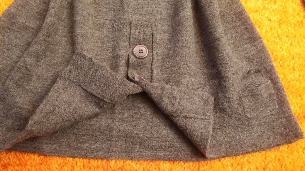 NEU Damen Pullover Tunika Feinstrick Wolle Rollkragen Gr.S in Grau Kapalua P.89,95€ 