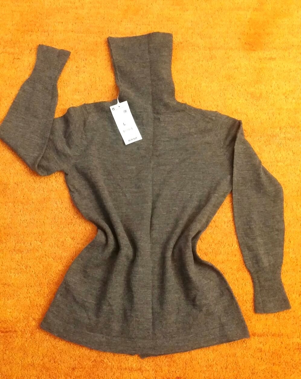 NEU Damen Pullover Tunika Feinstrick Wolle Rollkragen Gr.S in Grau Kapalua P.89,95€