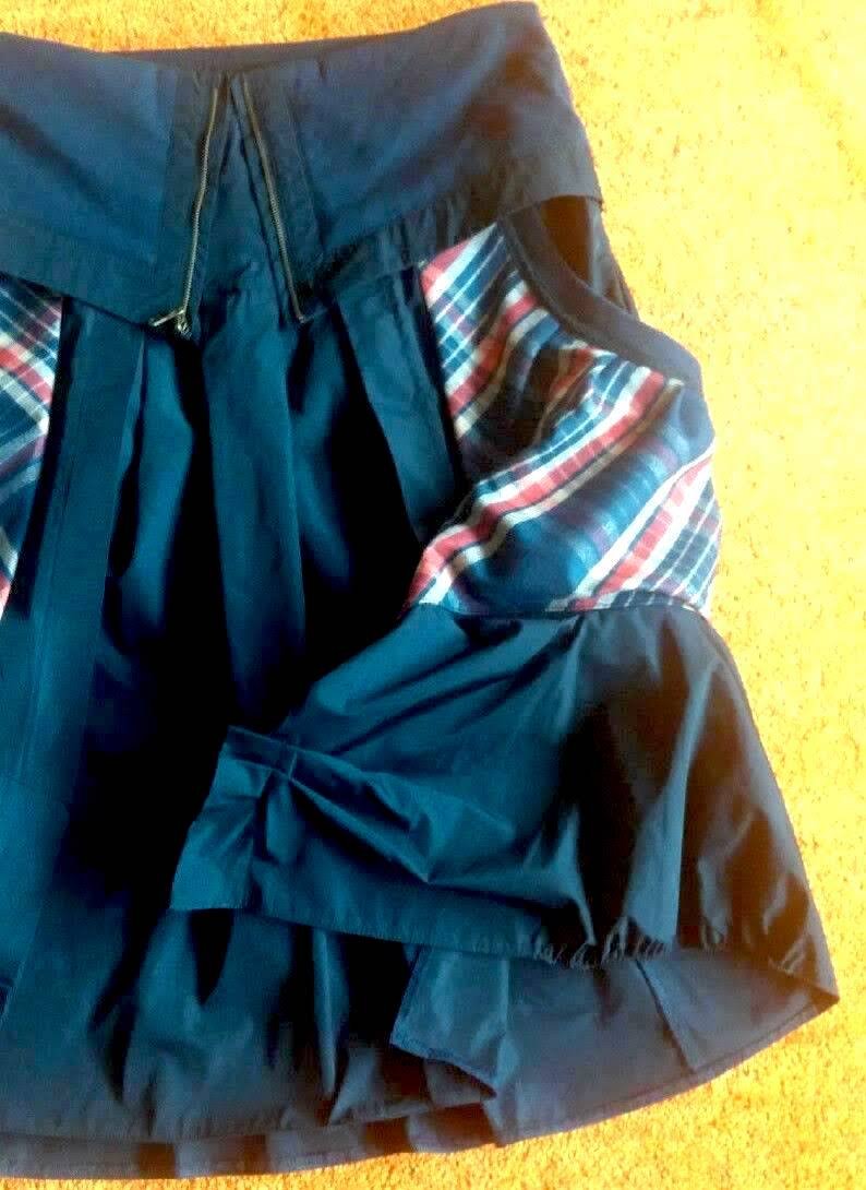 NEU Damen Rock Winter Lagenlook Gr.38 in Blau von Lisa Campione 