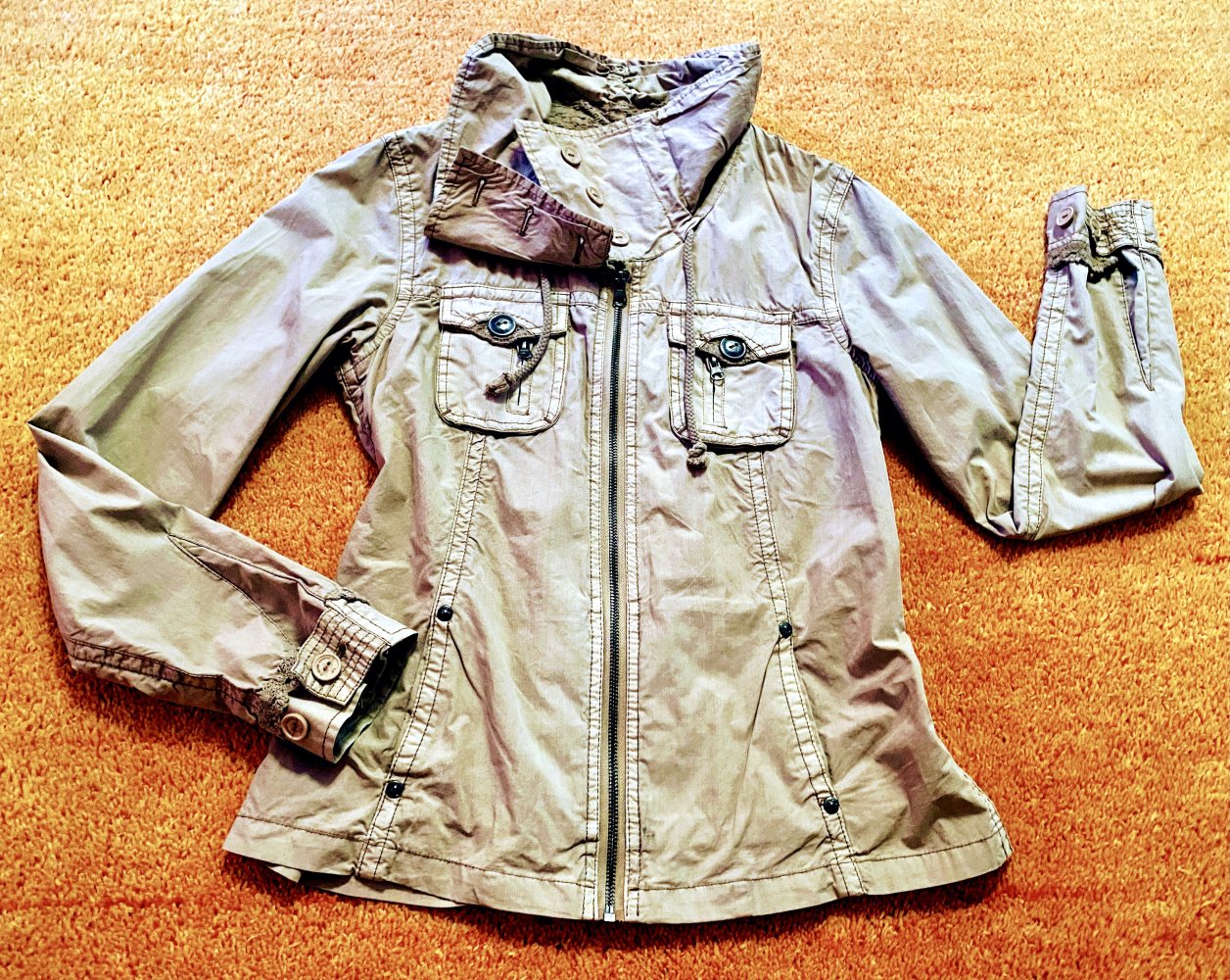 Damen Jacke / Trenchcoat Übergang Gr.M in Beige von Grand Harbour