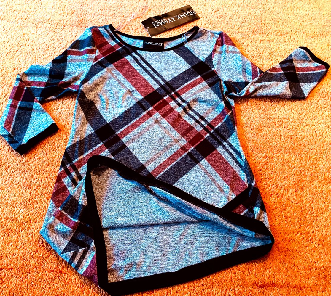 NEU Damen Pullover Strickshirt Rauten Muster Gr.36 Bunt Frank Lyman