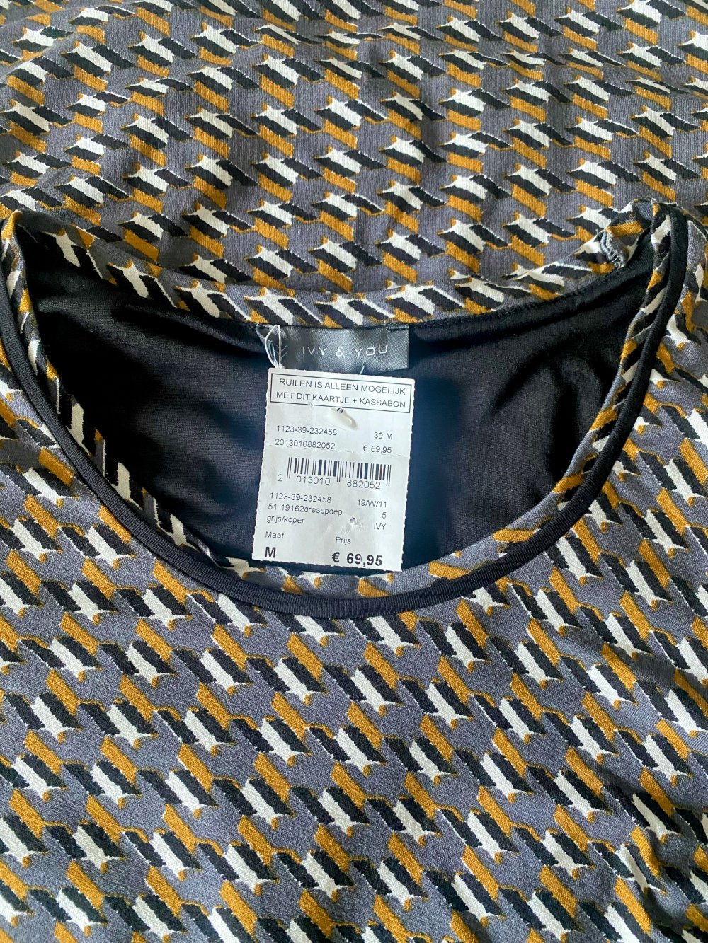 NEU Damen Kleid Jersey Stretch Gr.M Multicolour von Ivy & You P.69,95€