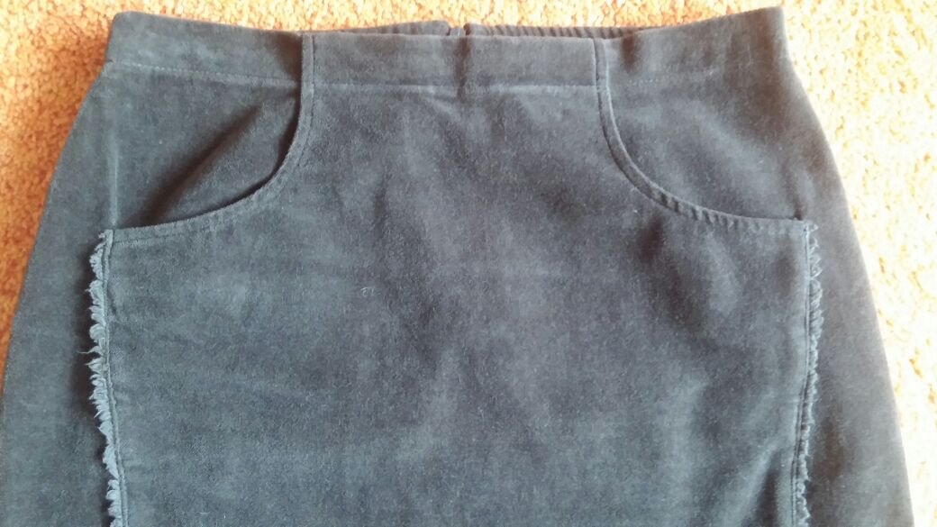 Damen Rock Midirock in Veloursoptik Gr.36 in Braun Elegant & Klassisch 