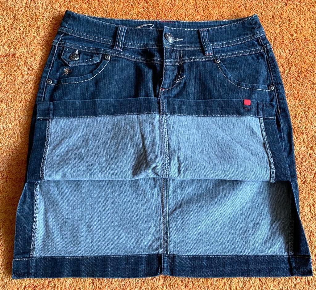 Damen Rock Jeans Stretch Gr.40 in Anthrazit von edc by Esprit NW