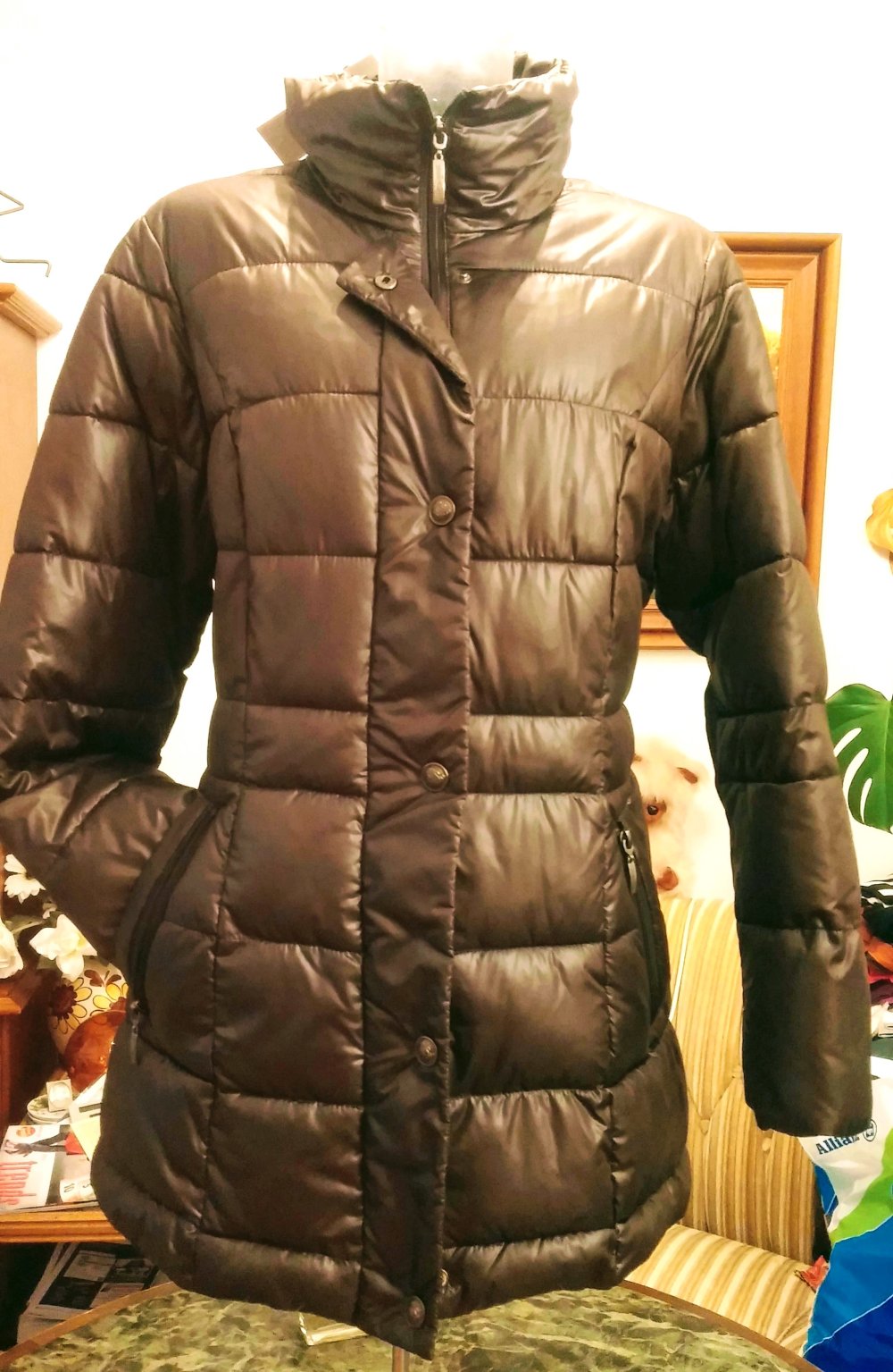 NEU Damen Jacke Steppmantel Steppjacke Gr.38 Dunkelbraun Steilmann P.99,99€