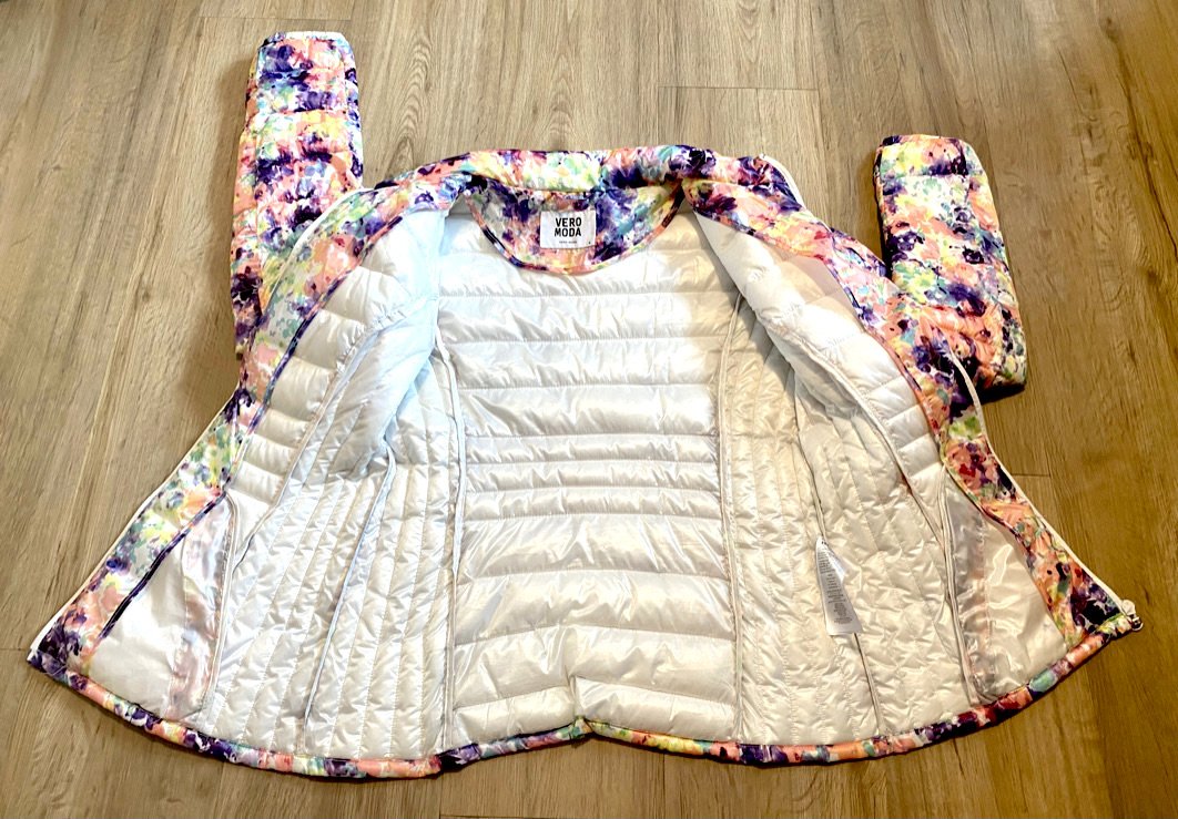 Damen Jacke Steppjacke für die Übergangszeit Gr.S Bunt & Blumig von Vero Moda NW