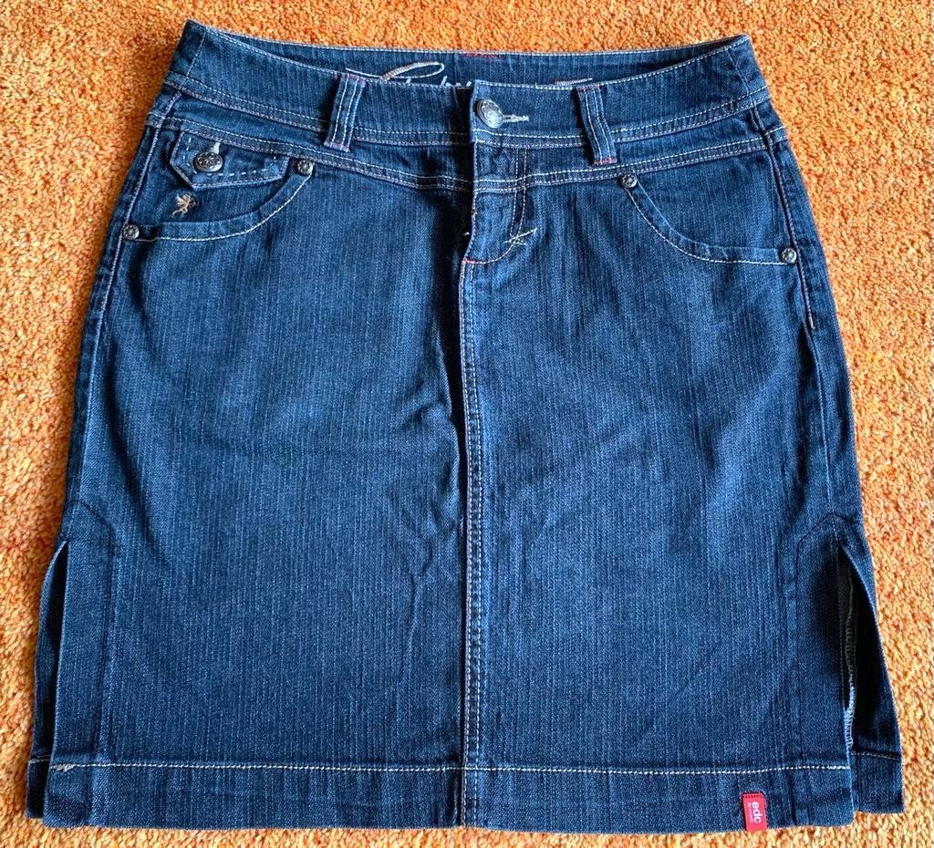 Damen Rock Jeans Stretch Gr.40 in Anthrazit von edc by Esprit NW