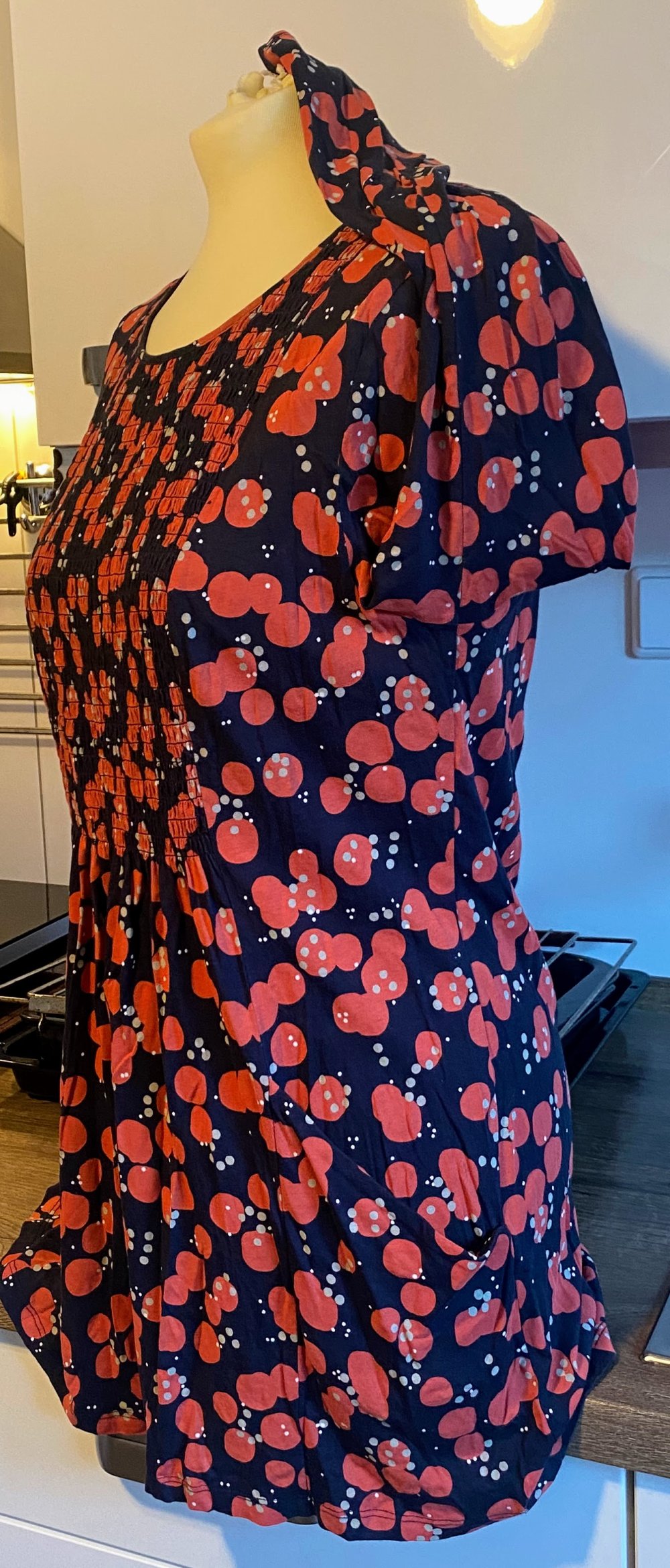 Damen Kleid Tunika Jersey geblümt Gr.S in Bunt von White Stuff