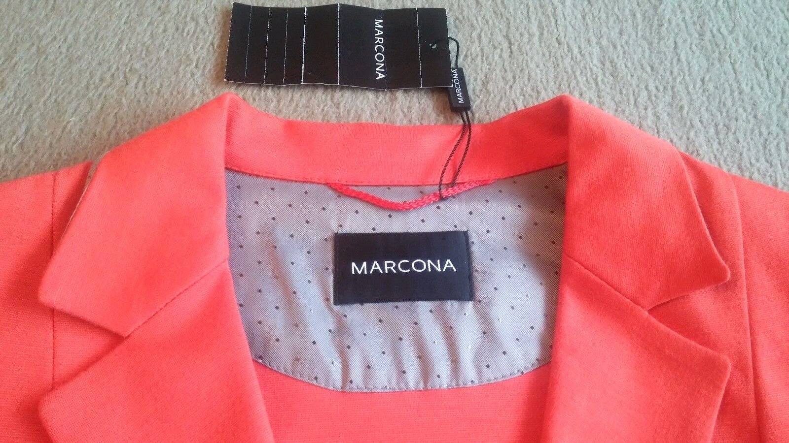 NEU Damen Jersey Blazer Gr.50 Orange von Marcona P.149,95 € 
