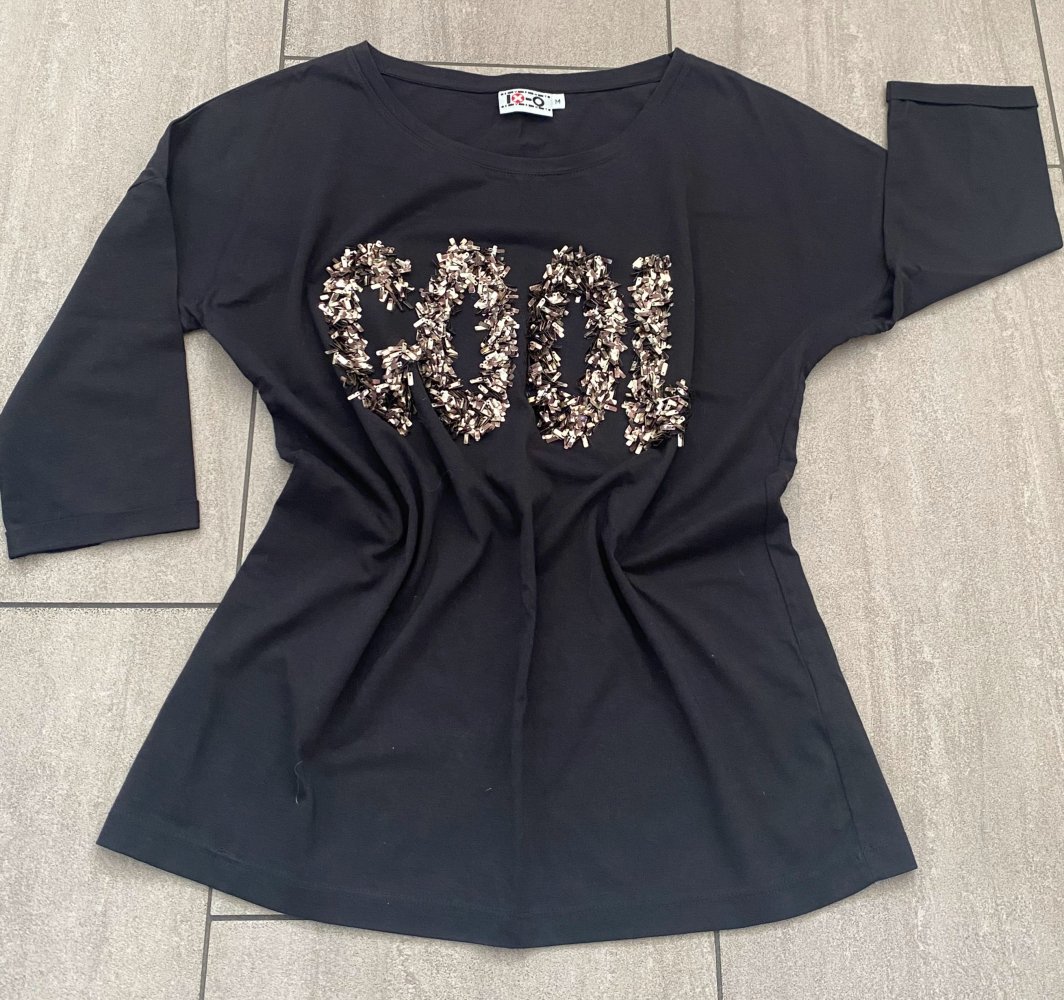 NEU Damen Glitzer Pullover Gr.M in Schwarz/Gold von Event 