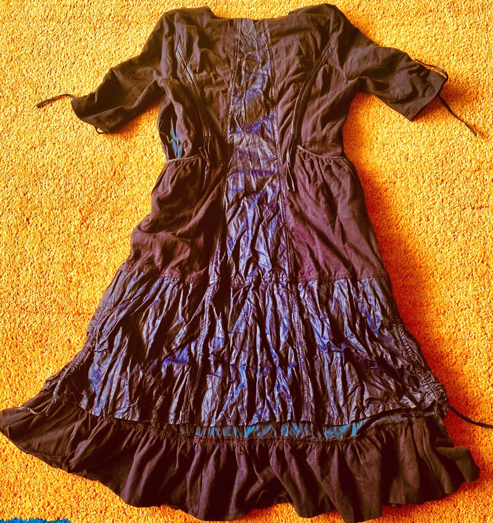 NEU Damen Kleid Crash-Lagenlook Gr.38 in Schwarzblau von Kapalua 