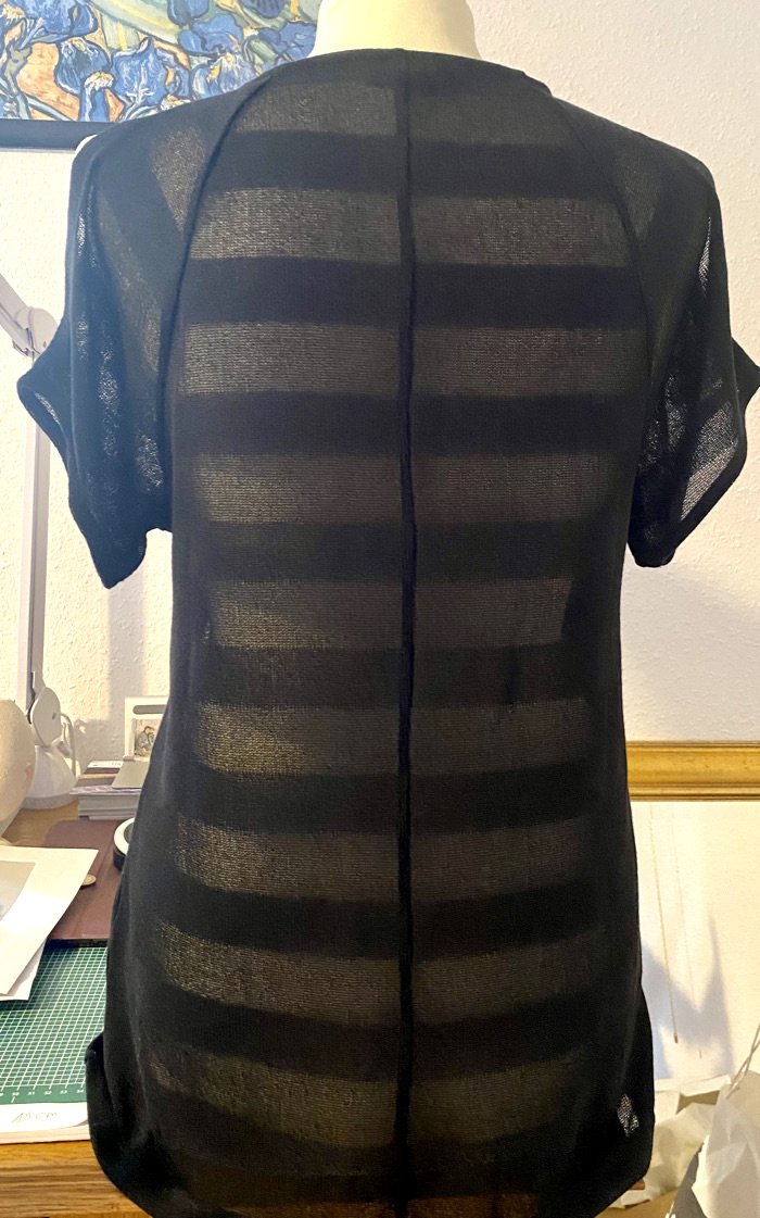 Damen Tunika Pullover Gr.S von Body Flirt Schwarz, Feinstrick NW 