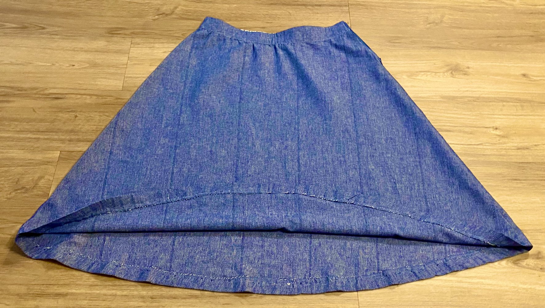 Damen Rock Jeans Glöckchenform Gr.38 Blau Zeitlos & Vielseitig 