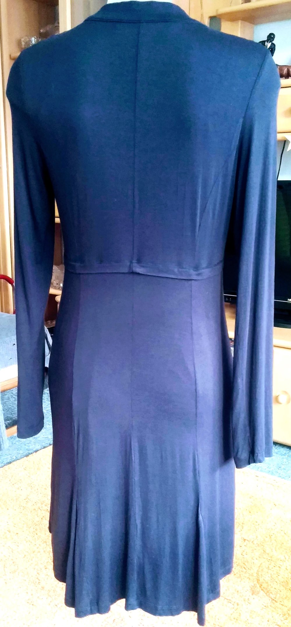 Damen Kleid Jersey Boho Gr.S Dunkelblau von Yest