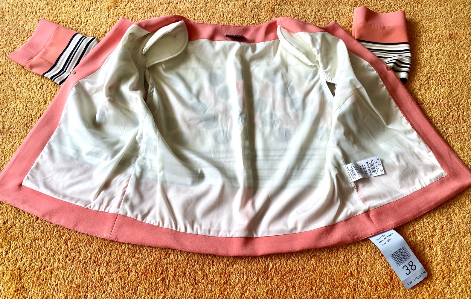NEU Damen Jacke Blazer Blusenjacke Gr.38 in Bunt von Select by Hermann Lange P.199,90€