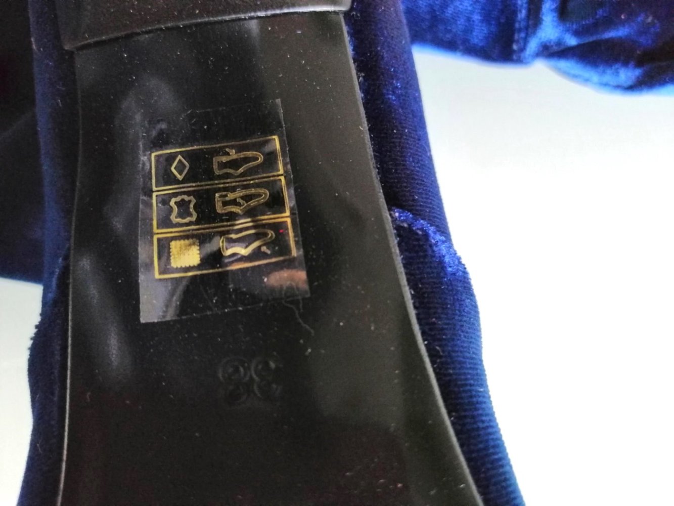 NEU Damen Overknee Stiefel Schuhe Samt Gr.40 in Blau von Fiore P.119€ 