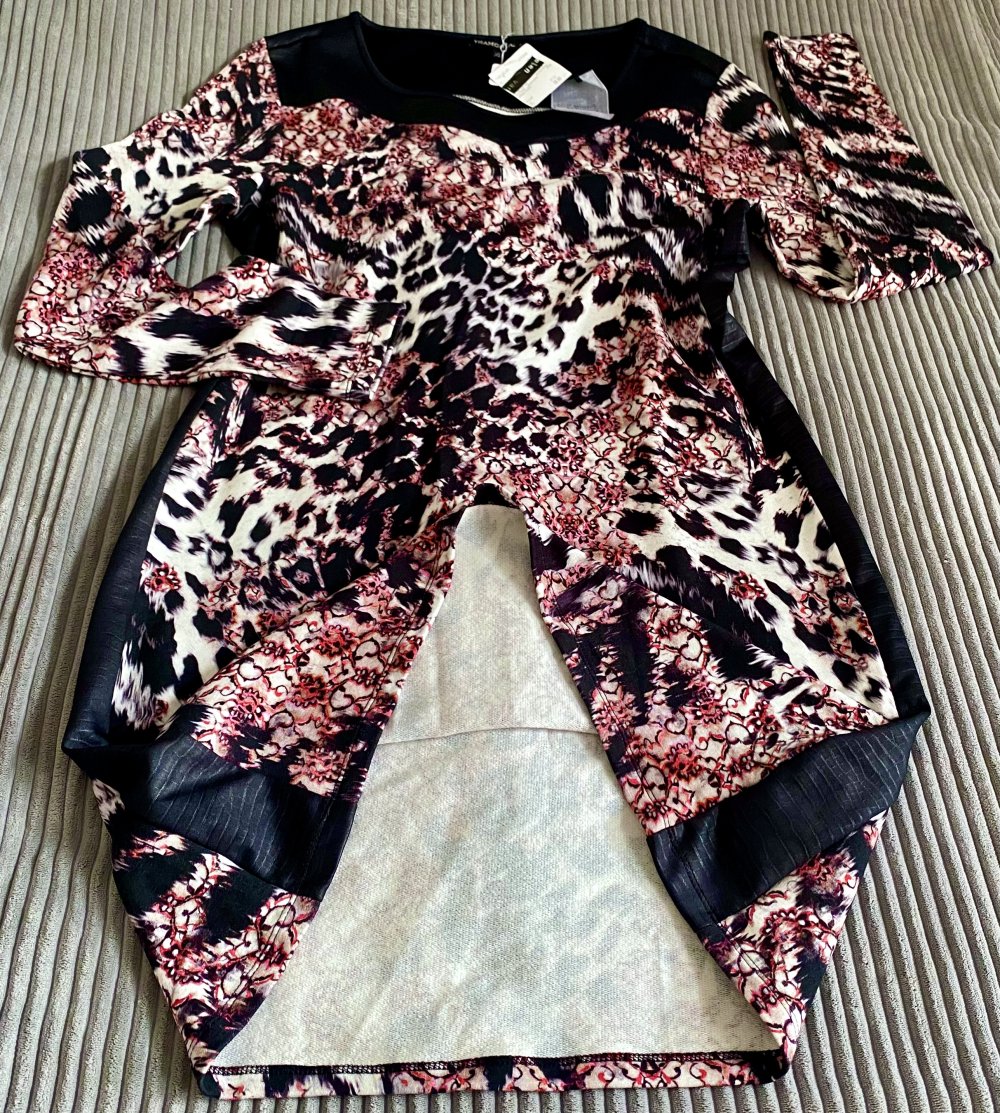 NEU Damen Kleid Etui Animal Gr.S Schwarz/Bunt Tramontana P.89,99€ 