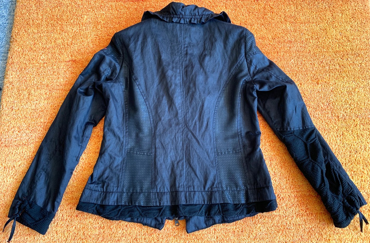 Damen Jacke Blazer Lagenlook Gr.42 in Schwarz/Rot von Biba