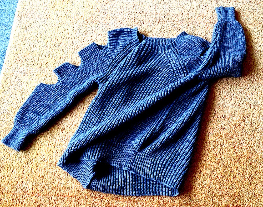 Damen Pullover Mohair Strick Gr.M in Grau Kuschelig & Neuwertig 