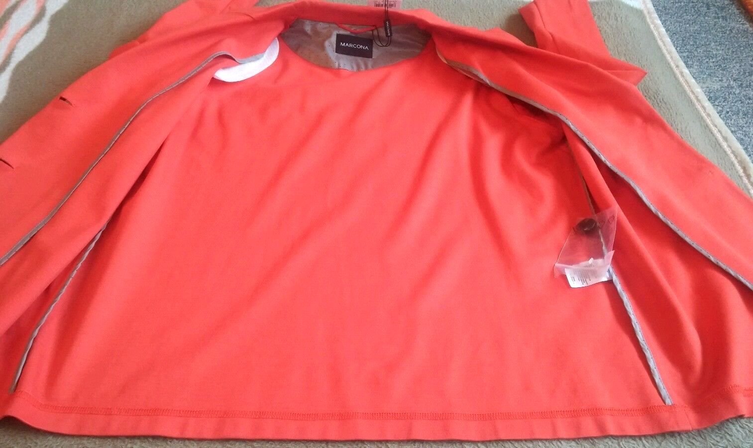 NEU Damen Jersey Blazer Gr.50 Orange von Marcona P.149,95 € 