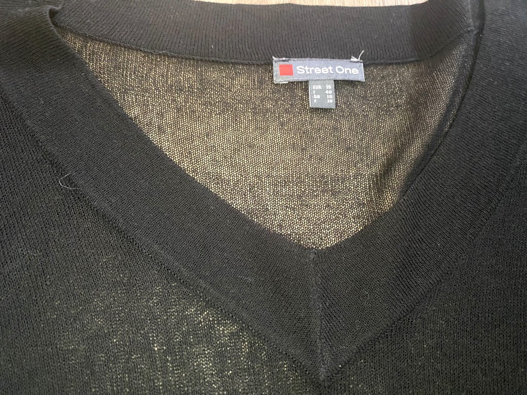 Damen Pullover Feinstrick Long Gr.38 in Schwarz von Street One NW 