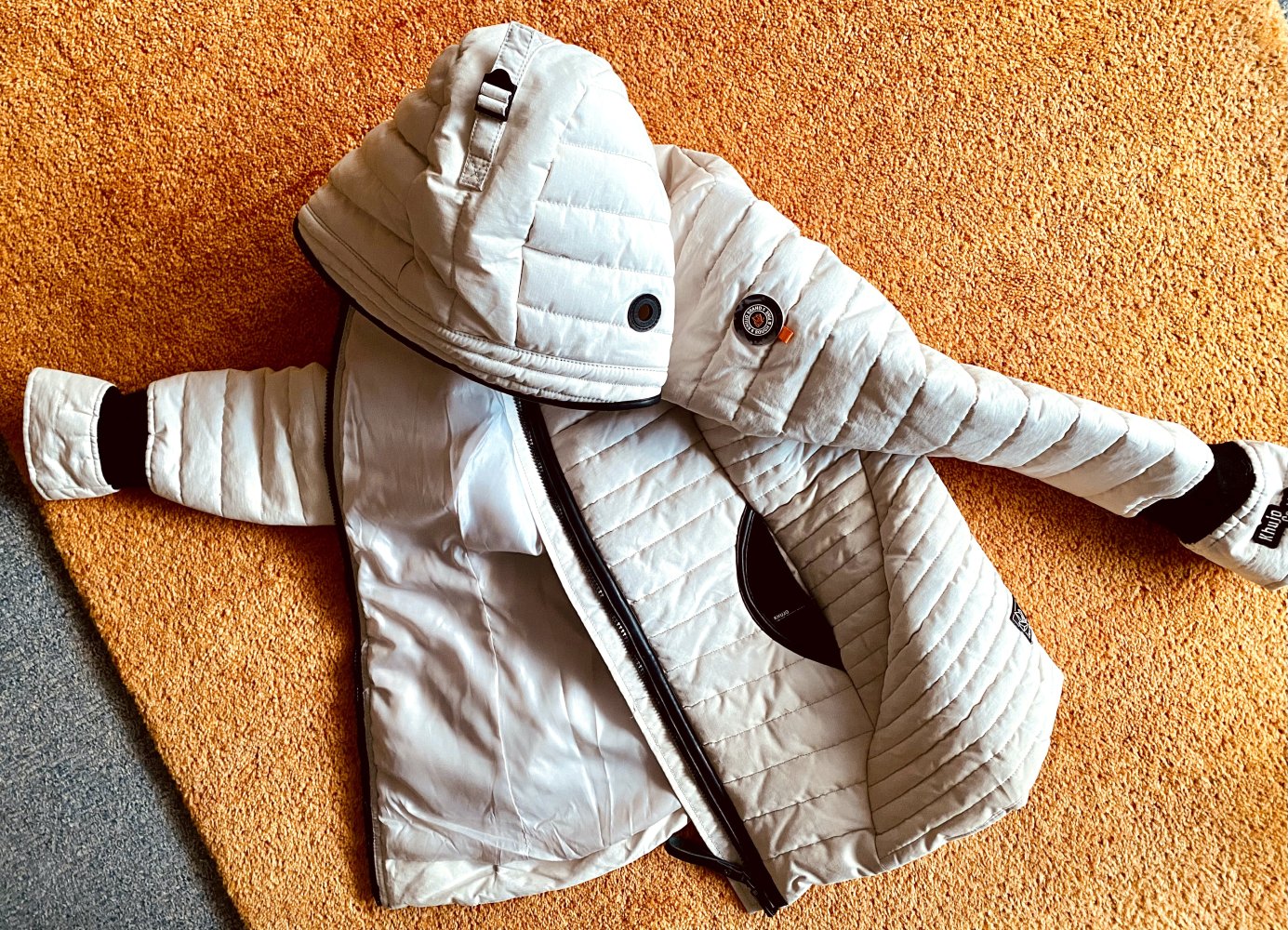 NEU Damen Jacke Winter Steppjacke mit Kapuze Gr.S in Beige von Khujo