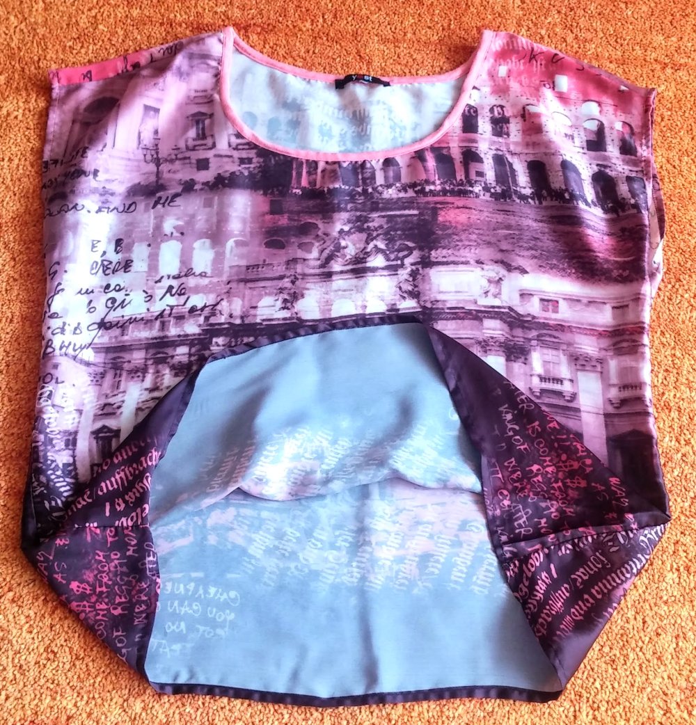 Damen Shirt Sommer Bluse mit Print Gr.M Rosa/Bunt Yest NW ???? 