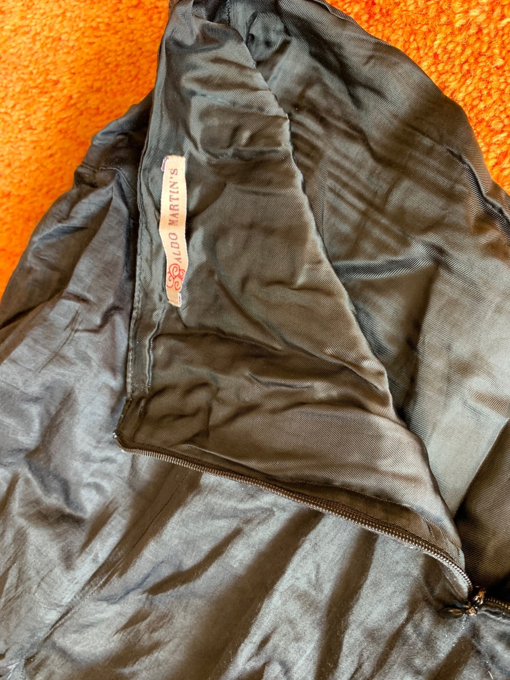 Damen Rock Crash Zipfel-Design Gr.38 in Schwarz von Aldo Martins 