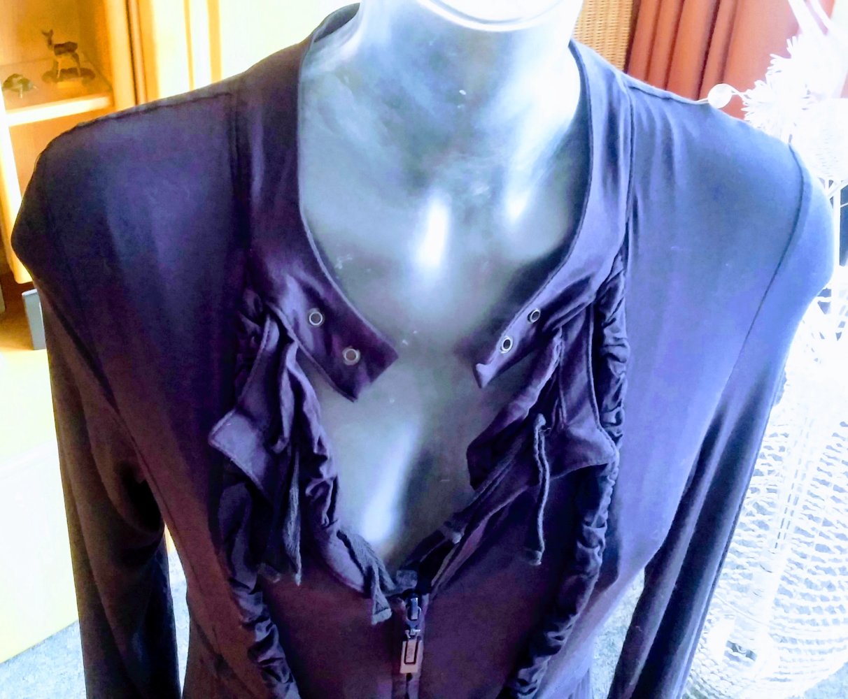 Damen Kleid Jersey Boho Gr.S Dunkelblau von Yest