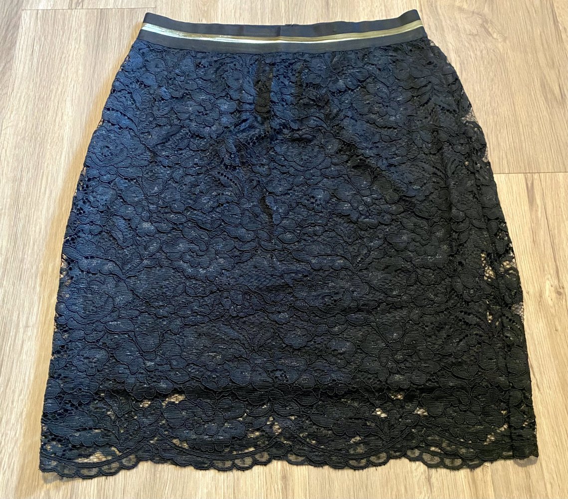 Damen Rock Spitzenrock Gr.S in schwarz von Laura Torelli NW  