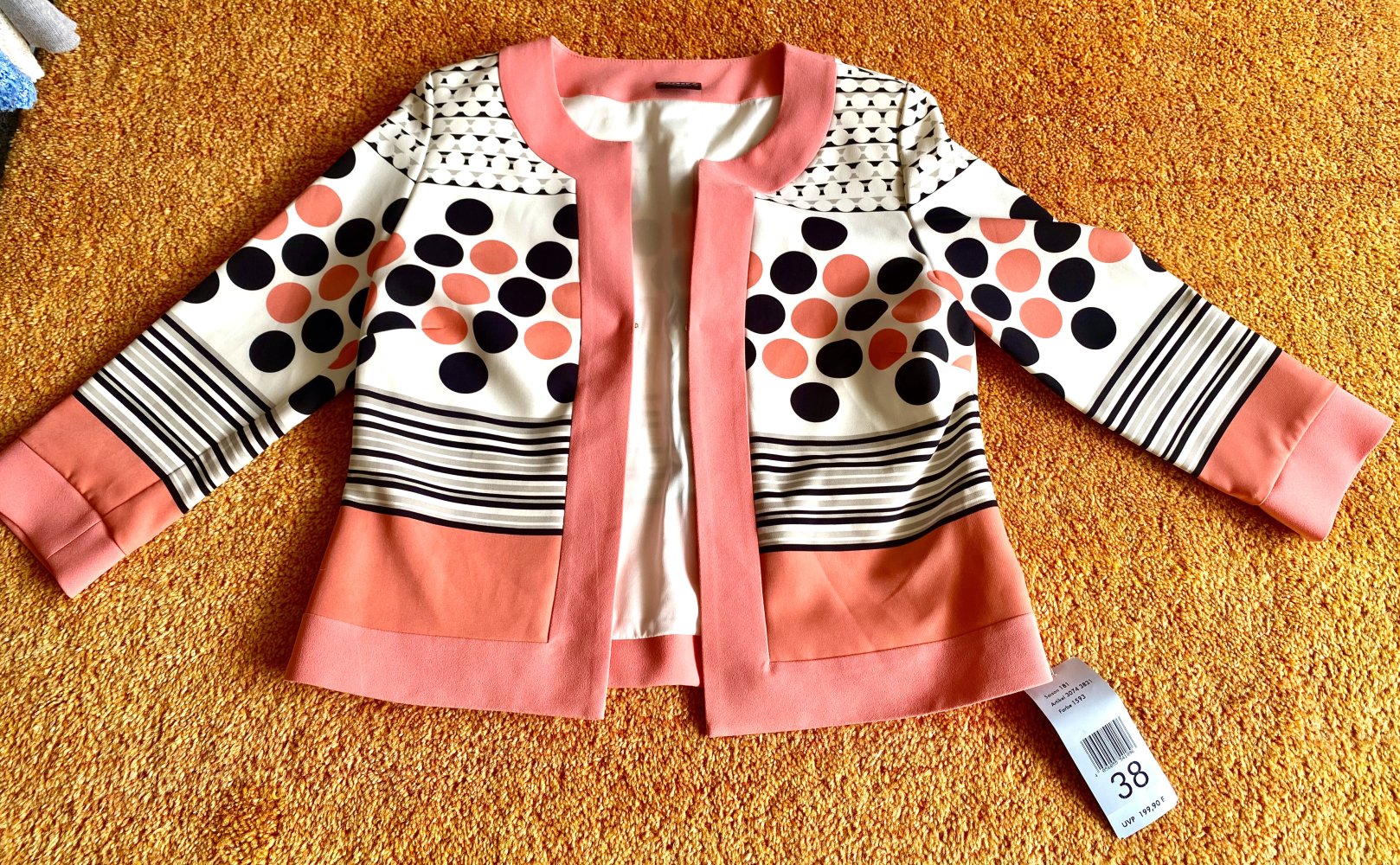 NEU Damen Jacke Blazer Blusenjacke Gr.38 in Bunt von Select by Hermann Lange P.199,90€