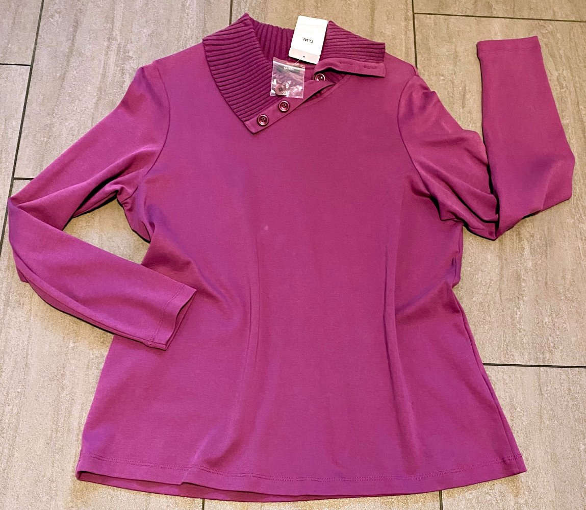 NEU Damen Pullover Rollkragenpullover Gr.48 Lila/Beere G.W. P.39,95€ 