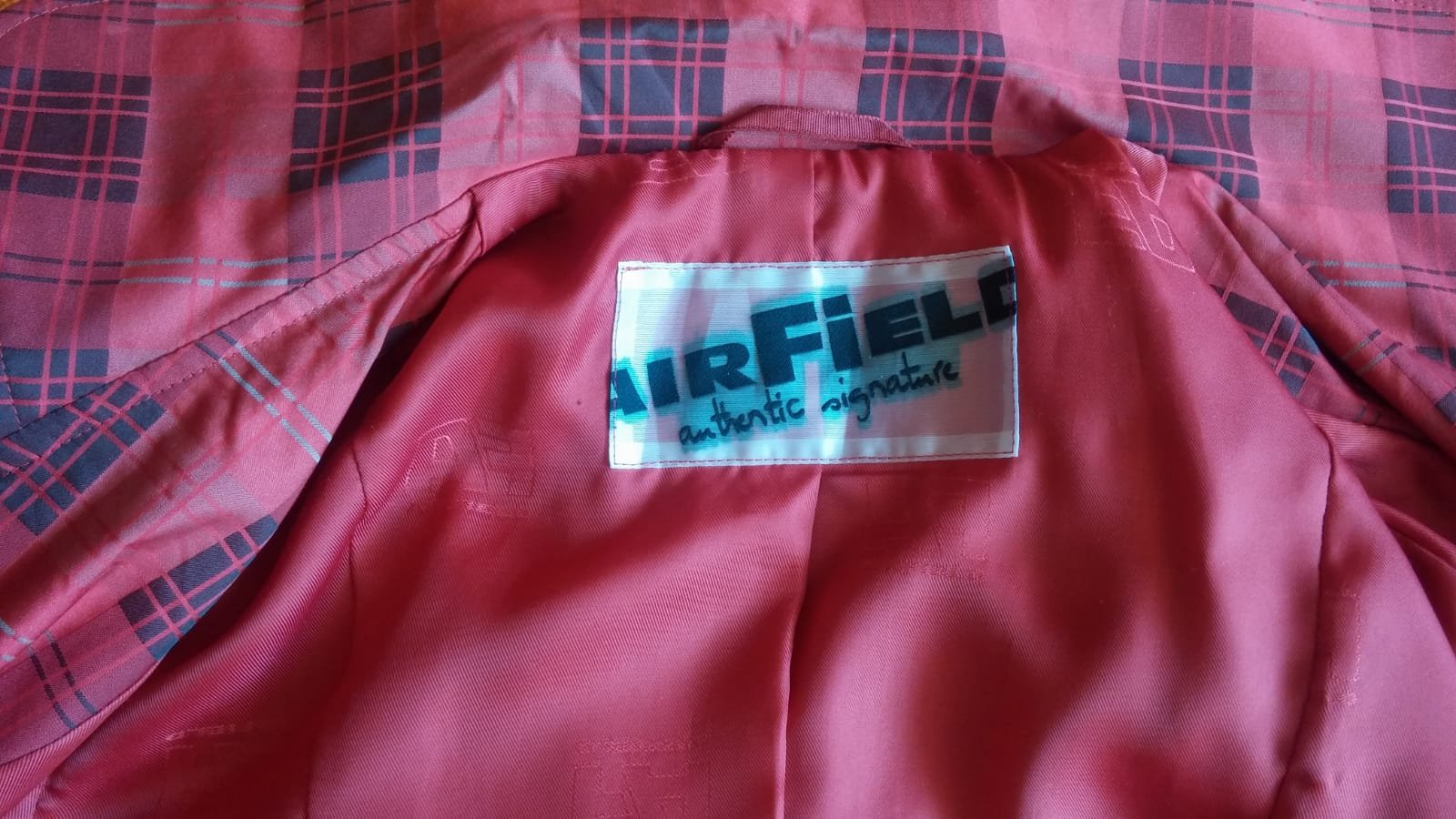 Damen Blazer Gr.38 Rot kariert von Airfield Exklusiv & Elegant