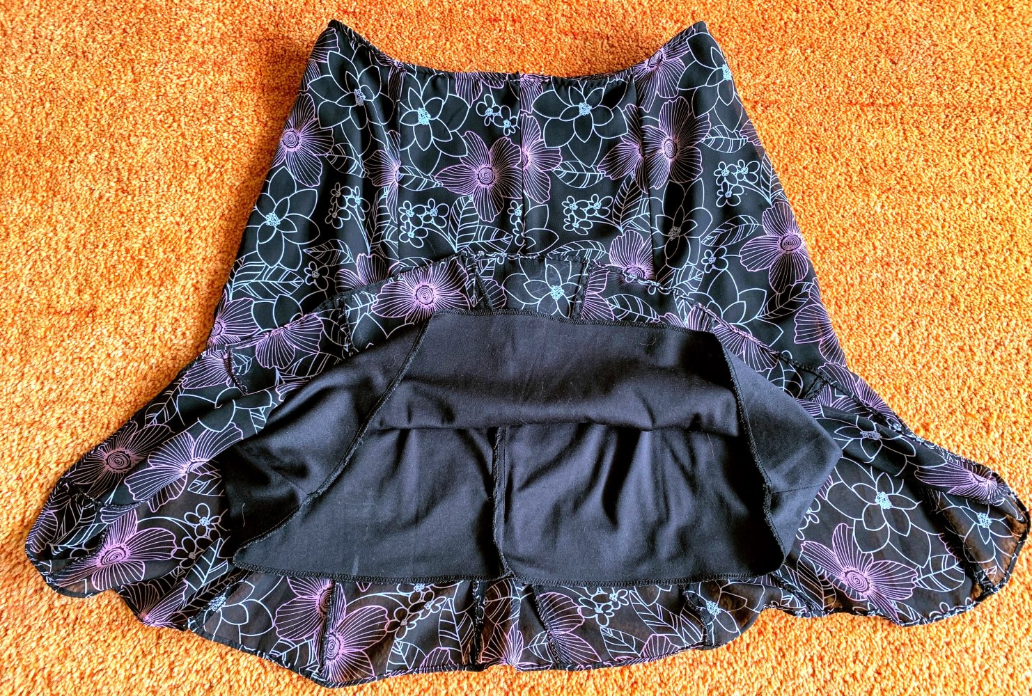 Damen Rock Sommer schwingend Gr.M in Bunt von Lori M Collection